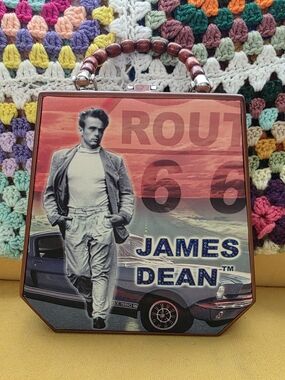 James Dean Route 66 Graphic Box Bag - Red